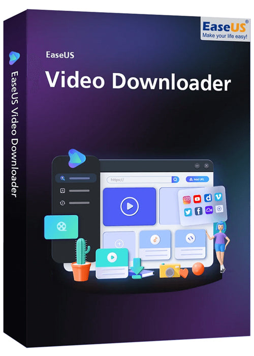EaseUS Video Downloader (Mac) - (3 Devices) - (1 Year) - EaseUS Key - (Global)